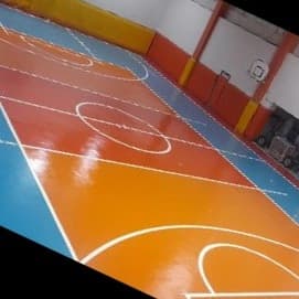 اجرای کفپوش پلی اورتان وبدون درز .مخصوص سالنهای ورزشی چند منظوره .کرمانشاه